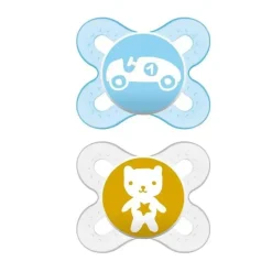 Mam 2 pacotes de chupeta para recém-nascidos macios - azul/transparente Online