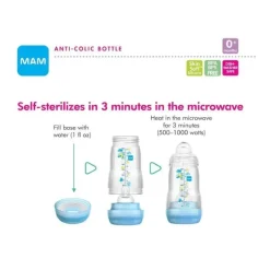 Mam - 2Pk adeiras anticólicas 5 onças fluxo lento, unissex branco Best