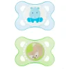 Mam Animals 0-6M chupetas, cores podem variar, pacote de 2 Online