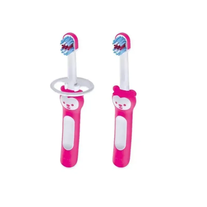 mam_aprenda_a_escovar_o_c_SKUT3gd77yA_0.webp Mam Aprenda a Escovar o Conjunto de Escovas de Dentes 5+M - Rosa Fashion