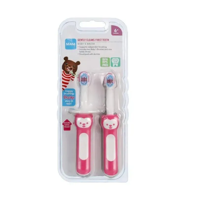 mam_aprenda_a_escovar_o_c_SKUT3gd77yA_1.webp Mam Aprenda a Escovar o Conjunto de Escovas de Dentes 5+M - Rosa Fashion