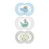 Mam Baby Day &amp; Night Ortho pacote de 3 chupetas 6+M Clearance