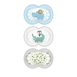 Mam Baby Day & Night Ortho pacote de 3 chupetas 6+M Clearance