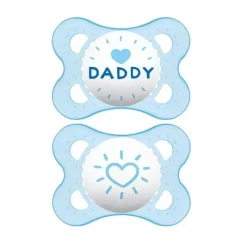 Mam Chupeta Amor e Carinho 2Ct - Papai 0 - 6 M Menino Outlet