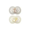 Mam chupeta fosca original para bebê 2 pacotes cinza e bege 6-16M Discount