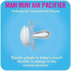 Mam Mini Air chupeta e estojo de esterilização para pele sensível, 2 unidades Discount