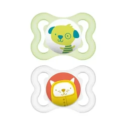 Mam Mini Chupeta de Ar 0-6M, Pacote com 2, Verde Outlet