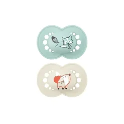 Mam Original Matte Chupeta 2 Pacotes Menta e Bege New