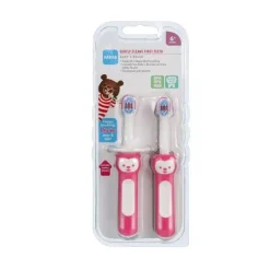 Mam 2-Pack 6+ Meses Escova de Dentes - Rosa Fashion