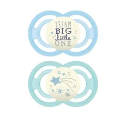 Mam 2-Pack 6+ Meses Perfect Night Chupeta - Azul Hot