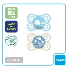 Mam 2-Pack 0-6M Perfect Chupeta - Azul Fashion