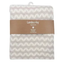 Lambs u0026 Ivy Manta de bebê macia Chevron Chenille Lambs &amp; Ivy Hot
