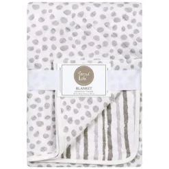 Trend Lab Manta de malha de nuvem , cinza/branco Best