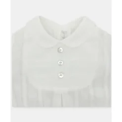Martin Aranda - Baby Boy Set Shirt & Boys Shorts With Suspenders Tenerezza, Ivory Best
