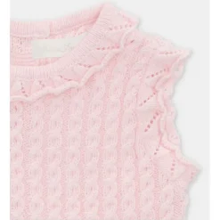 Martin Aranda - Baby Girl Short Knit Romper Airola, Lavanda New