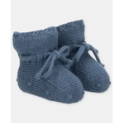 Martin Aranda - Baby Girl Knit Booties Garden, Light Pink Online