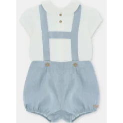 Martin Aranda - Baby Set Shirt & Bloomer Woven Fabric Capri, Arena New