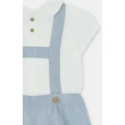 Martin Aranda - Baby Set Shirt & Bloomer Woven Fabric Capri, Arena New