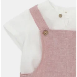 Martin Aranda - Baby Set Shirt & Overall Woven Fabric Siena, Arena Best
