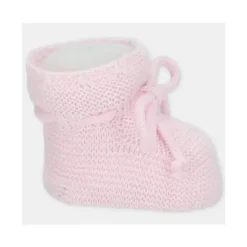 Martin Aranda - Botinhas de Bebê Malha Chiara, Rosa Pastel Hot