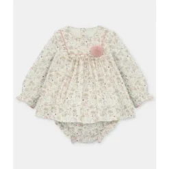 Martin Aranda - Conjunto Vestido e Bloomer Combinando Peônia, Rosa Palo Online