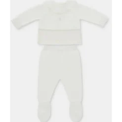 Martin Aranda - 2Pk Set Sweater & Leggings Knit Albi, Blanco Roto Sale