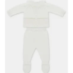 Martin Aranda - 2Pk Set Sweater & Leggings Knit Albi, Blanco Roto Sale