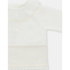 Martin Aranda - 2Pk Set Sweater & Leggings Knit Albi, Blanco Roto Sale