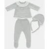 Martin Aranda - Take Me Home Set Sweater, Leggings & Bonnet Flounce Glace, Light Pink Outlet