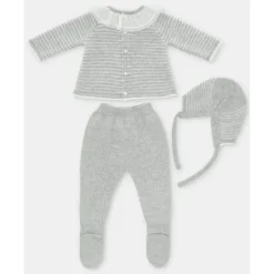 Martin Aranda - Take Me Home Set Sweater, Leggings & Bonnet Flounce Glace, Light Pink Outlet