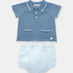 Martin Aranda - Conjunto curto 2Pk Polo e Bloomer Noto, Azul Francia Clearance