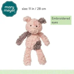 Demdaco Mary Meyer - Brinquedo macio para berçário de massa de vidraceiro, Leitão Clearance
