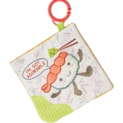 Mary Meyer - Brinquedo mordedor Sweet Soothie Crinkle com papel para bebê e Squeaker, Sushi Outlet