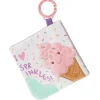 Mary Meyer - Brinquedo mordedor Sweet Soothie Crinkle com papel para bebê e Squeaker, sorvete granulado New