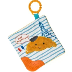 Mary Meyer - Brinquedo para mordedor Sweet Soothie Crinkle com papel para bebê e Squeaker, croissant Best