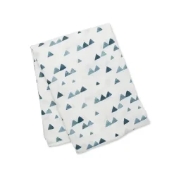 Mary Meyer - Conjunto Lulujo Hello World Hat & Swaddle, triângulos marinhos Hot