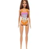 Fisher-Price Mattel - Barbie Boneca de Praia com Maiô Laranja New