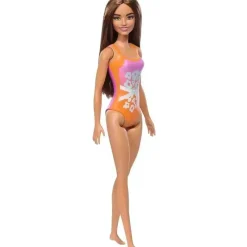 Fisher-Price Mattel - Barbie Boneca de Praia com Maiô Laranja New