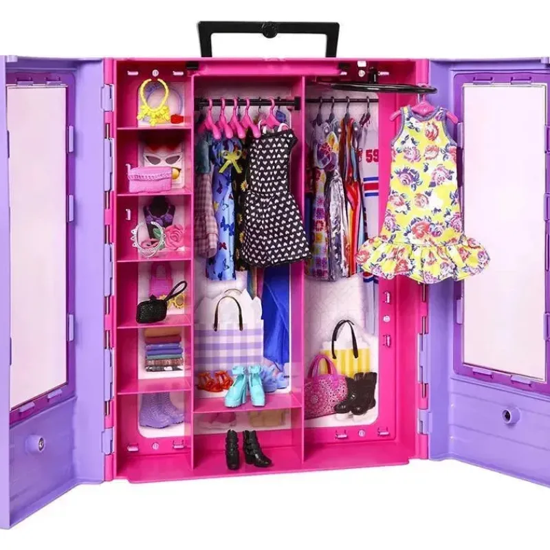 mattel__barbie_fashionist_SKU5LuTklp9_4.webp Fisher-Price Mattel - Barbie Fashionistas Ultimate Closet com roupas da Barbie New