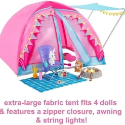 Fisher-Price Mattel - Barbie Let's Go Camping Playset com bonecas Brooklyn e Malibu Discount
