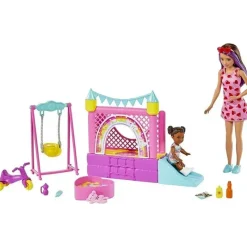 Fisher-Price Mattel - Barbie Skipper Babysitters Playset com boneca Skipper New