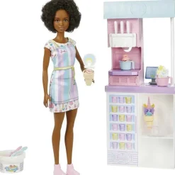 Fisher-Price Mattel - Conjunto Barbie Sorveteria com Boneca Morena Sale
