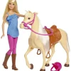 Fisher-Price Mattel - Conjunto de boneca e cavalo Barbie Fashion