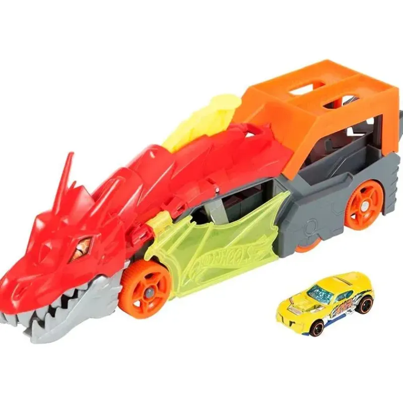 mattel__conjunto_de_pista_SKUyDEmIgTu_0.webp Fisher-Price Mattel - Conjunto de pistas para carros de brinquedo Hot Wheels City Dragon Launch Transporter Hot