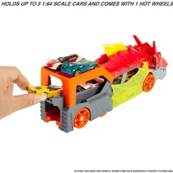 Fisher-Price Mattel - Conjunto de pistas para carros de brinquedo Hot Wheels City Dragon Launch Transporter Hot