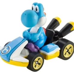 Mattel - Hw Mario Kart, azul claro Yoshi Standard Kart Online