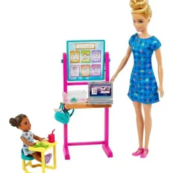 Fisher-Price Mattel - Tema Barbie Professora com Boneca Loira Hot