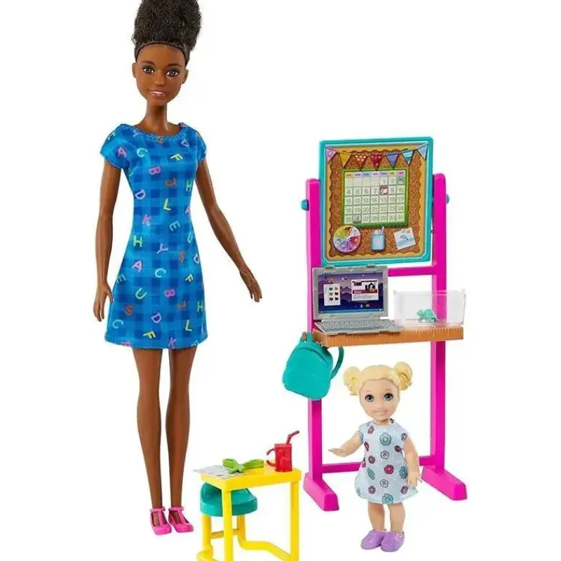 mattel__tema_barbie_profe_SKUqxSg42f9_1.webp Fisher-Price Mattel - Tema Barbie Professora com Boneca Moda Morena New
