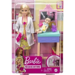 Mattel Barbie Pediatra Playset (Boneca Loira) Discount