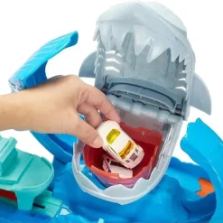 Mattel Hot Wheels City Color mudança de cor Robo Shark Jump Frenzy Play Set Sale